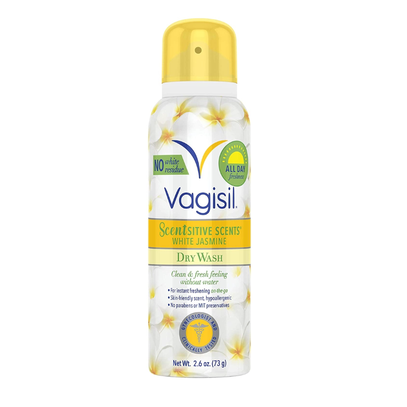 美国Vagisil私处少女香白茉莉水蜜桃干爽香体喷雾止汗潮湿去异味