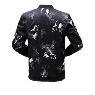 男装外套 2021春秋季韩版潮流休闲学生套装修身长袖夹克男士衣服