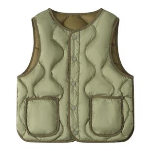 罗蒙儿童羽绒马甲轻薄内胆校服神器冬季男童女童内搭大童背心外穿