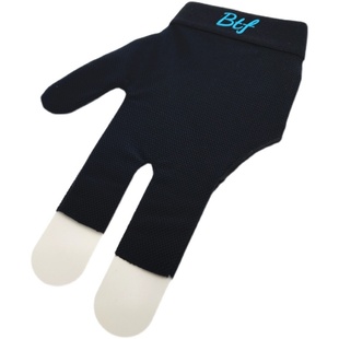 台球手套蝴蝶BTF露指左右手黑色中大码专业高档L网纹手套三指手套