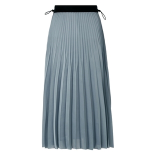 【压光工艺】【设计师款】秋季新款松紧腰渐变百褶半身长裙女