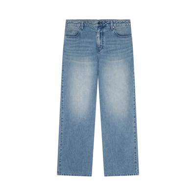 nicerice好饭阔腿水洗牛仔裤