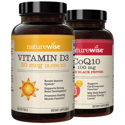 Natuewise维生素d2000iu辅酶q10