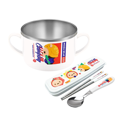 进口304不锈钢儿童餐具学生专用