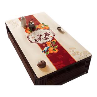 新中式茶几垫餐桌布客厅防水防油免洗桌垫隔热垫桌面保护餐桌垫