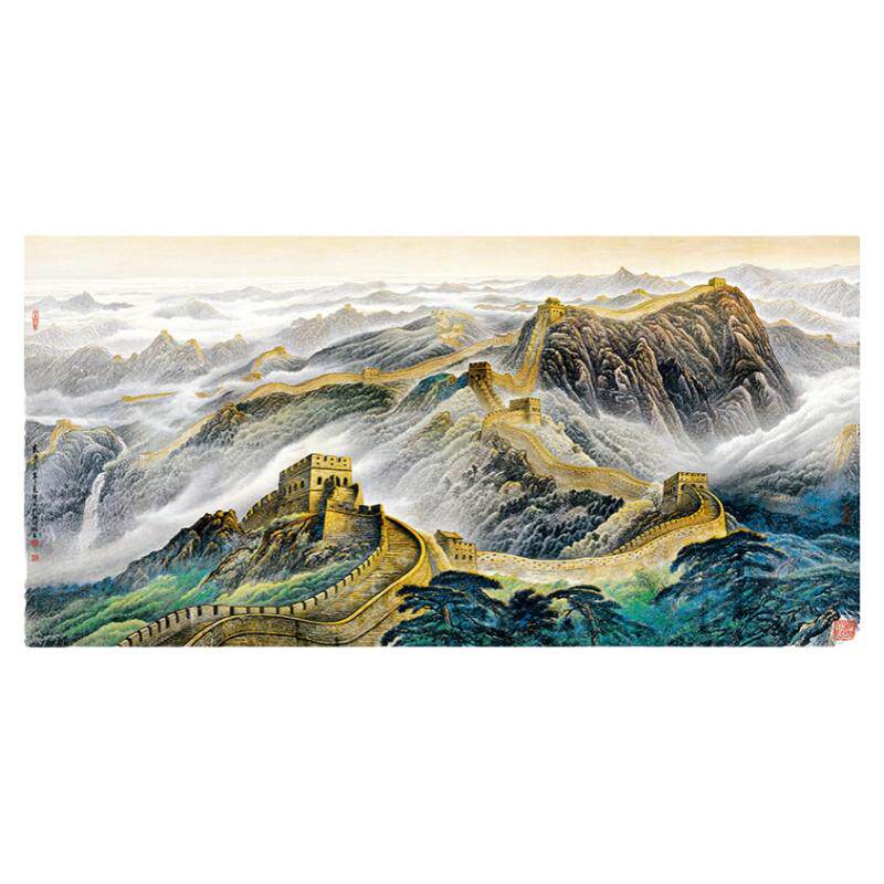 艺术喷绘仿真画芯酒店玄关装饰画