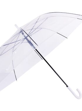 透明雨伞长柄手动男女透明伞新款