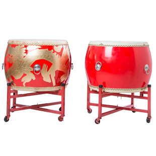 大鼓牛皮鼓成人鼓中国鼓战鼓堂鼓儿童演出鼓锣鼓乐器全套威风鼓