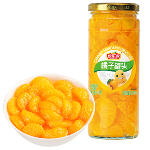 欢乐家橘子罐头460g*3瓶新鲜糖水桔子水果罐头桔片爽正品