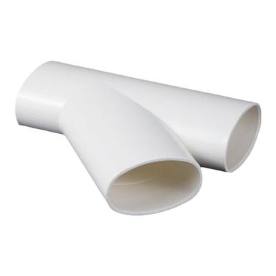 PVC50扁管弯头三通配件大全