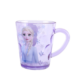 迪士尼水晶杯漱口杯米奇儿童艾莎公主塑料卡通可爱刷牙杯男女童