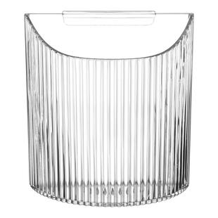 透明储物盒桌面书立侧挂收纳置物架迷你带钩亚克力整理盒笔筒米木