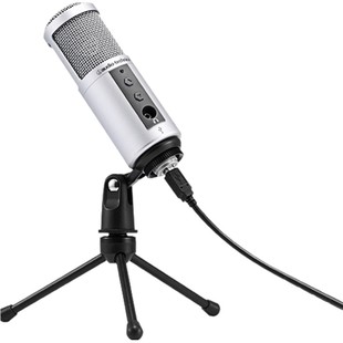 铁三角ATR2500电容话筒录音设备主播K歌直播麦克风电脑台式usb
