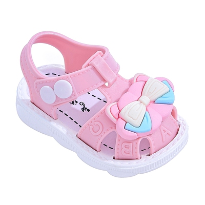 儿童凉鞋2026夏新款洋气防踢防滑软底婴幼儿0-3岁宝宝包头学步鞋