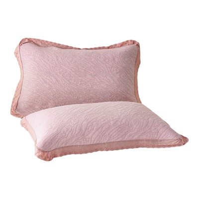 安懒懒韩式小清新花边纯棉枕巾