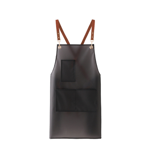 新款透明免洗围裙女家用厨房做饭围腰防水防油餐饮水产工作服定制