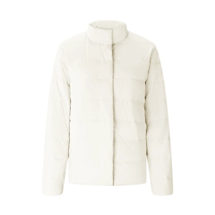 HLA/海澜之家火山岩羽绒服25秋冬新保暖鸭绒干练立领纯色外套女装