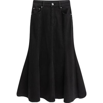 【播奥莱】播牛仔半身裙商场同款冬中长款温柔鱼尾裙BDQ4BD0904