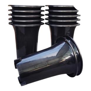 有侧孔兰花盆 塑料兰花专用盆 兰园大口径挂盆种植盆育苗盆兰草盆