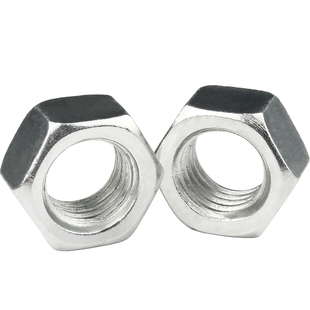 白锌/镍反牙六角螺母反丝螺丝帽左旋镀锌左拧扣螺帽M4M5M6M8M10