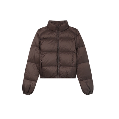 白鹿语简约短款立领羽绒服