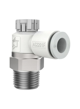 禁铜禁锌推锁节流阀AS1201FGAS2201FGAS3201FG半不锈钢带锁调速阀