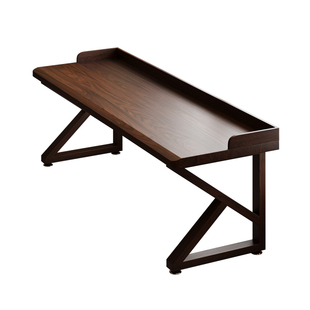 全实木书桌新款卧室双人电脑桌沙发后长条写字办公桌子家用工作台