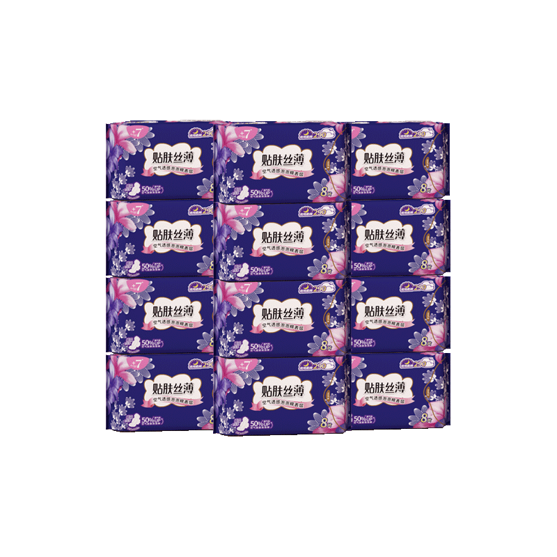 +7夜用290mm卫生巾整箱组合96片