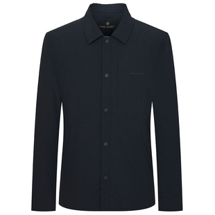 报喜鸟冬季男士商务休闲舒适短款保暖白鹅绒夏威夷领羽绒服外套男