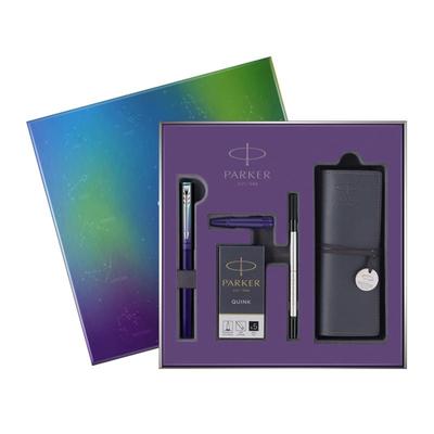 派克威雅欧若拉极光紫渐变墨水笔