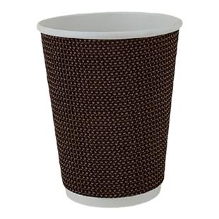 热饮杯81416a一次性咖啡杯带盖防烫高档咖啡瓦楞纸杯外卖奶茶杯子