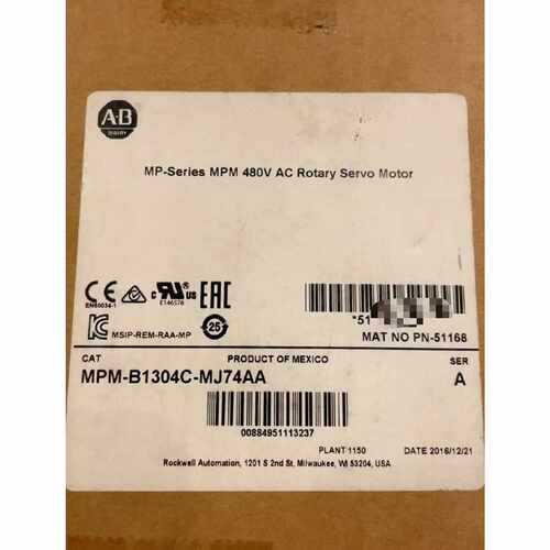 议价AB罗克韦尔伺服电机MPM-B1653C-MJ72AA/MPM-B1653C-SJ72AA