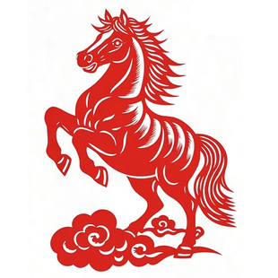 特色马年剪纸作品成品窗花剪纸画新年春节手工镂空过年喜庆刻纸
