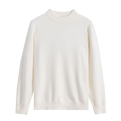 绵羊毛半高领保暖运动毛衣男秋冬