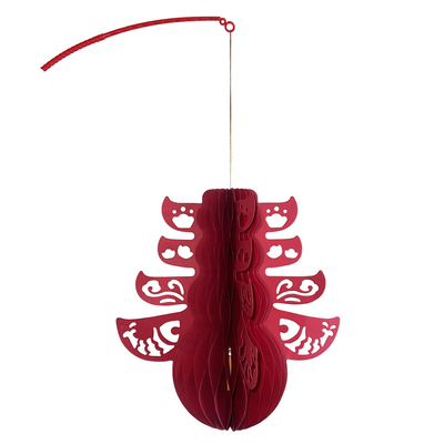 新年春节灯笼挂饰折纸金鱼创意