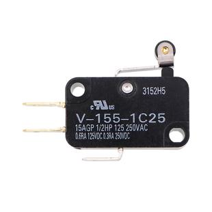 全新原装欧姆龙V-155-1C25限位开关 喷绘机配件 UV打印机行程开关 OMRON双头型微动开关 1常开1常闭行程开关