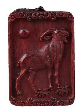 印度小叶紫檀红木挂件礼品吊坠