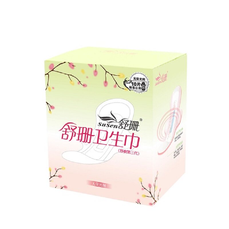 舒珊台湾日用无荧光卫生巾