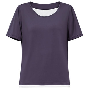 大码马拉松跑步套装女胖mm瑜伽服2024新款夏季短袖健身上衣200斤