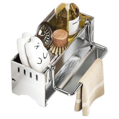 厨房水槽沥水海绵架置物架抹布架