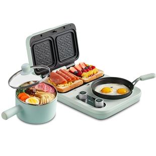 小熊热压三明治机早餐机家用小型轻食机多功能吐司机烤面包机