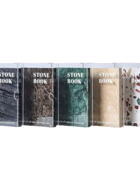 极简轻奢亚克力洞石书本摆件