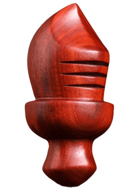 天然紫檀小李肥刀雕刻手把件