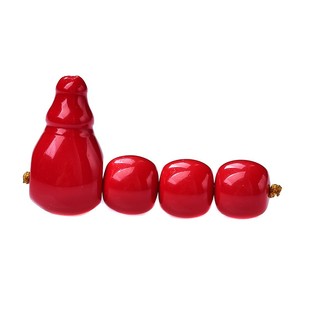 天然瓦西南红老型珠顶腰珠桶珠三通套装星月菩提佛珠手串diy配饰