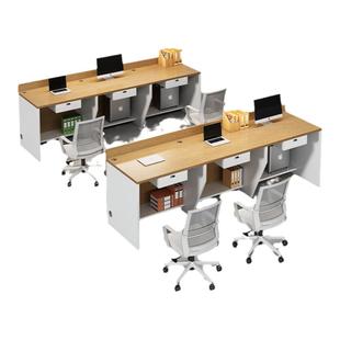 中介办公桌房产桌公司办公家具长条销售职员工财务服务前台接待台