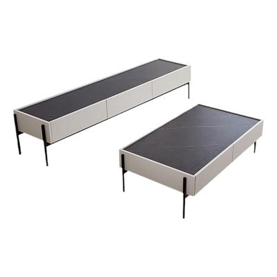 意式电视柜茶几组合大理石纹沙发