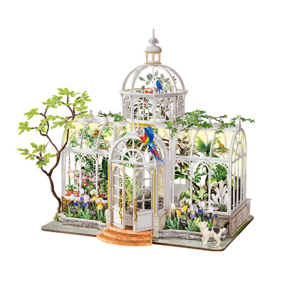 rolife若来轻氧温室花园手工diy小屋房子微缩模型积木成人高难度