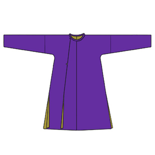 唐代紫色圆领袍 唐风 初唐款复原放量汉服 棉质暗纹提花 男女四季