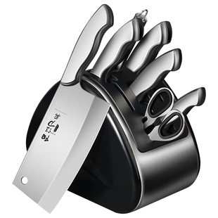 阳江正宗刀具套装菜刀家用组合套装厨房三件套一套厨具切片砍骨刀