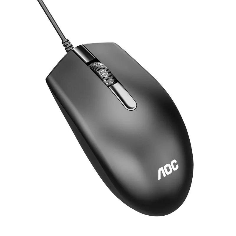 AOC MS121 USB有线鼠标光电鼠标办公电竞游戏鼠标